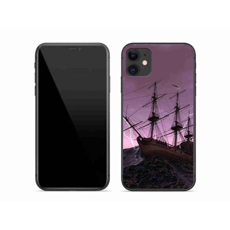 Zselés borítás mmCase iPhone 11 készülékhez - hajó a viharban