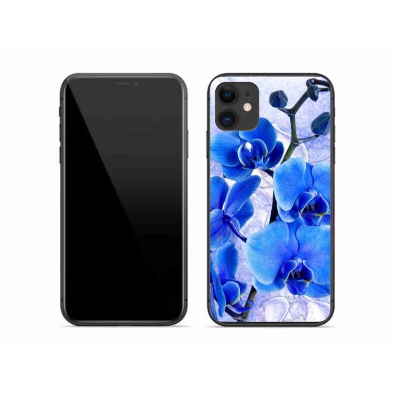 Gél borítás mmCase iPhone 11 készülékhez - kék virágok
