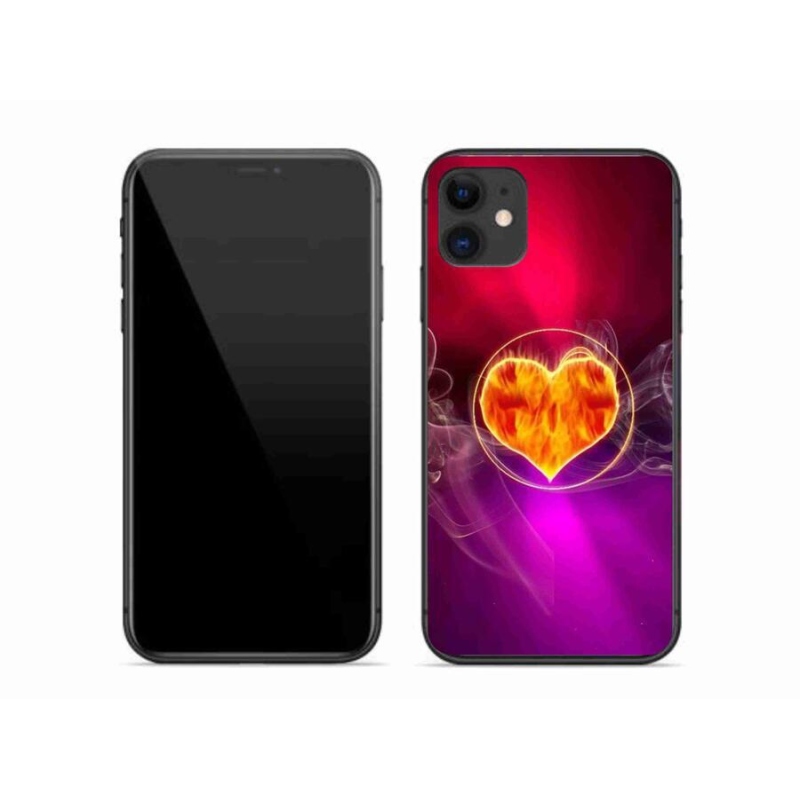 Gél borítás mmCase iPhone 11 készülékhez - tüzes szív