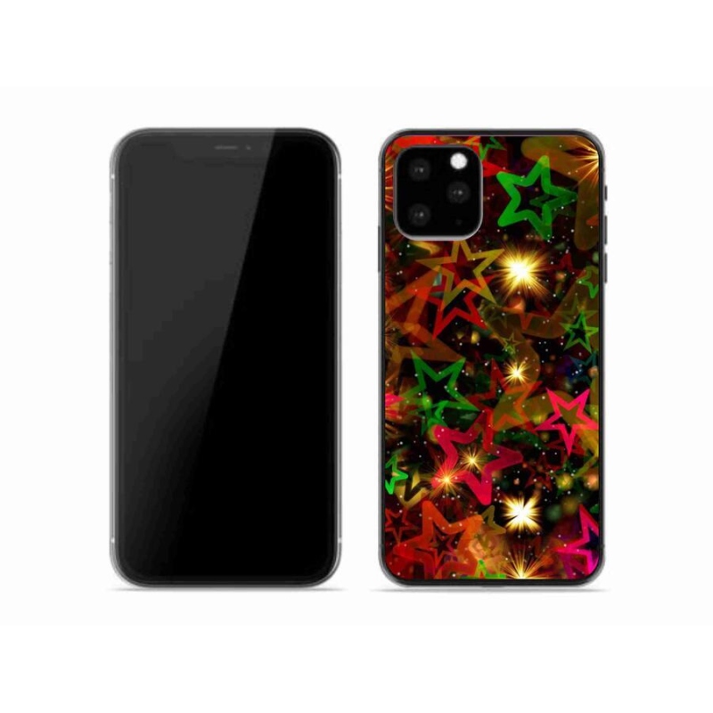 Zselés borítás mmCase iPhone 11 Pro készülékhez - színes csillagok