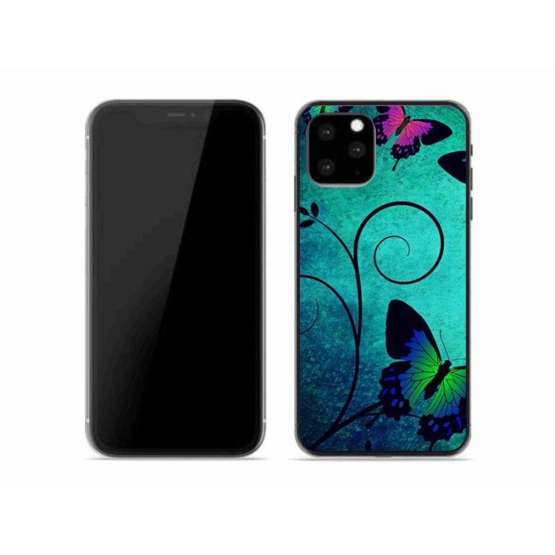 Zselés borítás mmCase iPhone 11 Pro készülékhez - színes pillangók