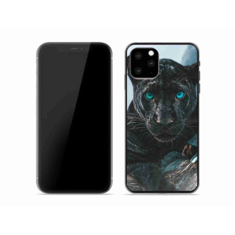 Zselés borítás mmCase iPhone 11 Pro készülékhez - fekete párduc