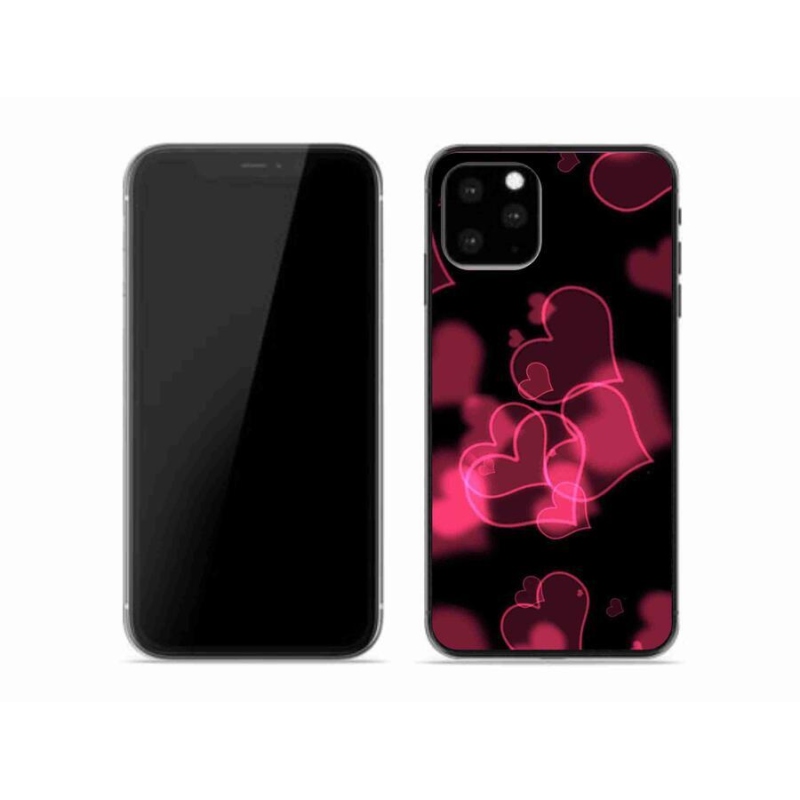 Gél borítás mmCase iPhone 11 Pro készülékhez - piros szívek