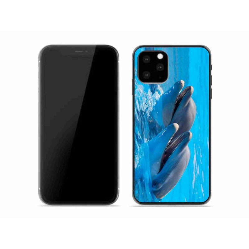 Zselés borítás mmCase iPhone 11 Pro készülékhez - delfinek