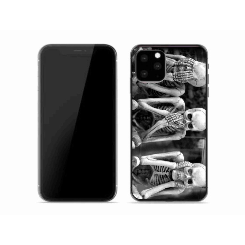 Zselés borítás mmCase iPhone 11 Pro készülékhez - csontvázak