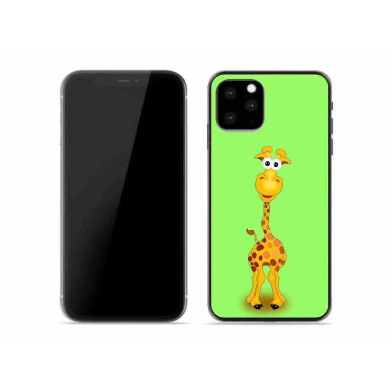 Zselés borítás mmCase iPhone 11 Pro készülékhez - rajzfilm zsiráf