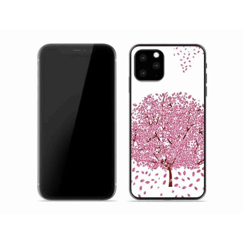 Gél borítás mmCase iPhone 11 Pro készülékhez - rajzfilmfa levelekkel
