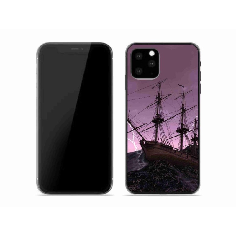 Zselés borítás mmCase iPhone 11 Pro készülékhez - hajó a viharban