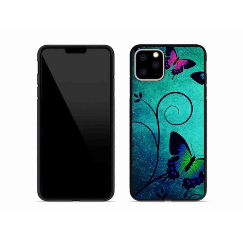 Zselés borítás mmCase iPhone 11 Pro Max készülékhez - színes pillangók