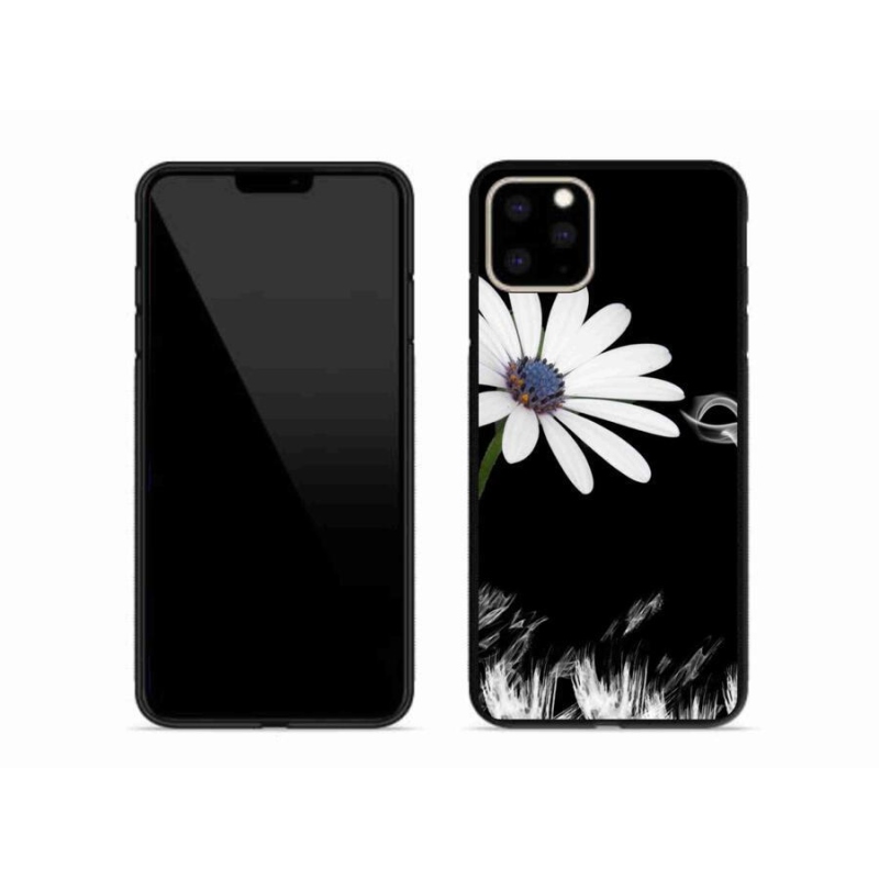 Zselés borítás mmCase iPhone 11 Pro Max készülékhez - fehér virág