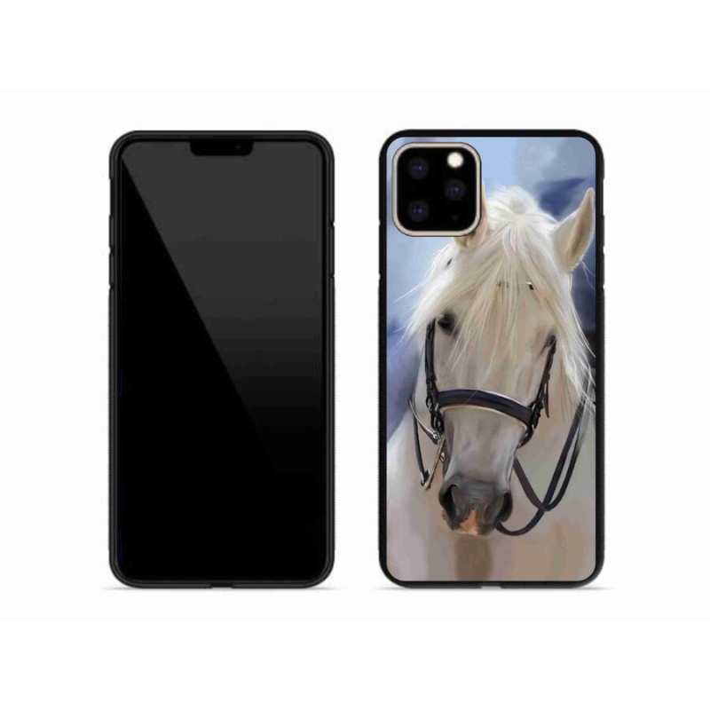 Zselés borítás mmCase iPhone 11 Pro Max készülékhez - fehér ló