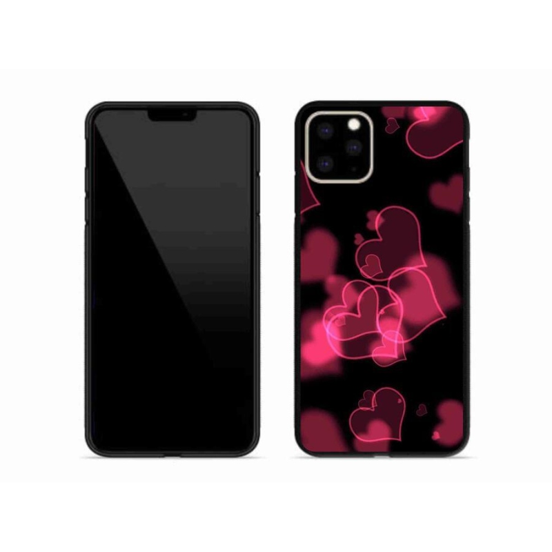 Gél borítás mmCase iPhone 11 Pro Max készülékhez - piros szívek