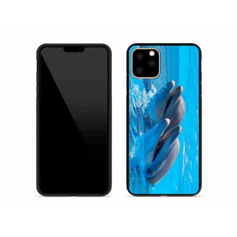 Zselés borítás mmCase iPhone 11 Pro Max készülékhez - delfinek