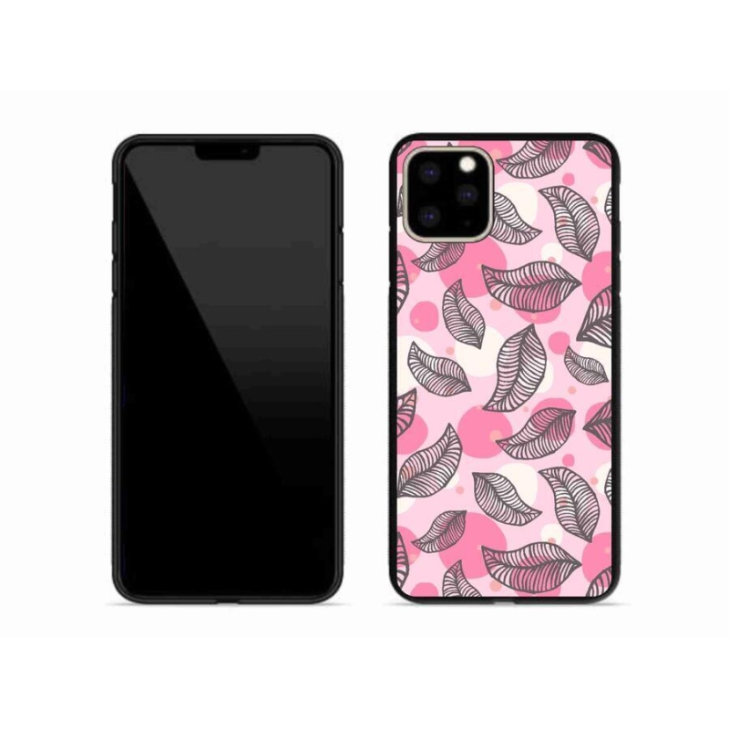 Gél borítás mmCase iPhone 11 Pro Max készülékhez - rajzfilmes hulló levelek
