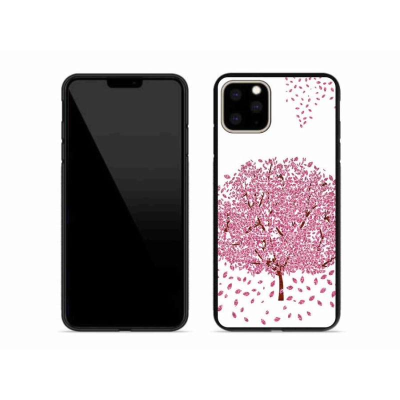 Gél borítás mmCase iPhone 11 Pro Max készülékhez - rajzfilmfa levelekkel