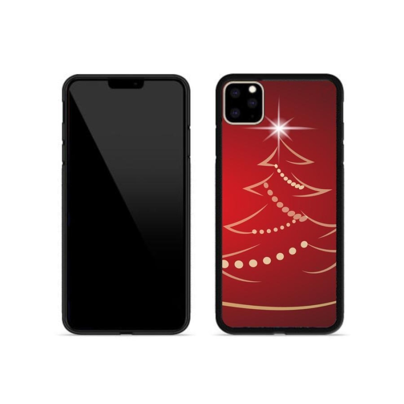 Gél borítás mmCase iPhone 11 Pro Max készülékhez - karácsonyfa karikatúra
