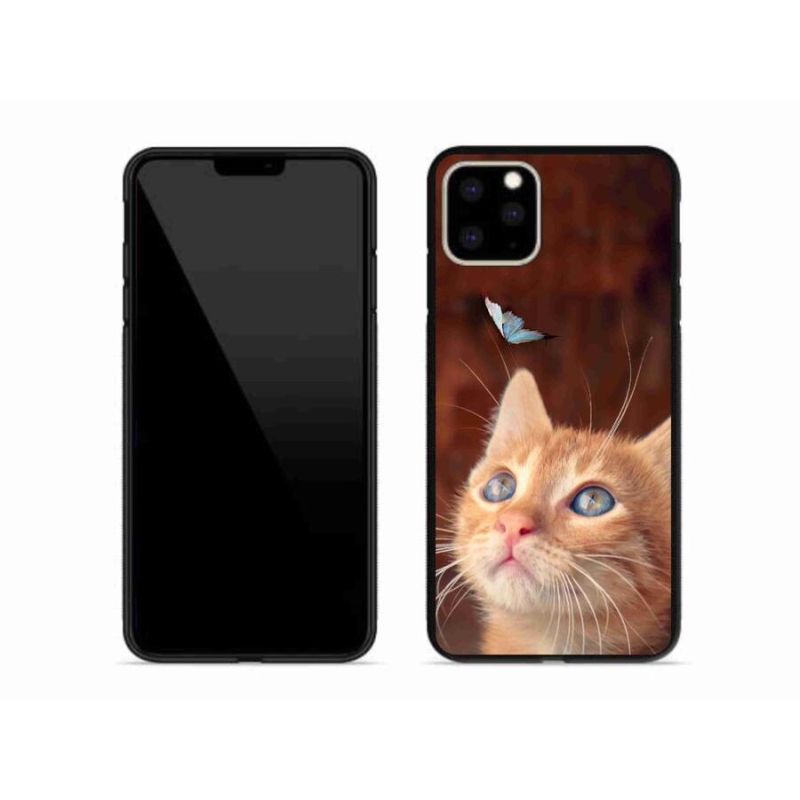 Gél borítás mmCase iPhone 11 Pro Max készülékhez - pillangó és cica