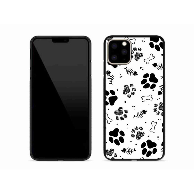 Zselés borítás mmCase iPhone 11 Pro Max készülékhez - kutyamancsok 1