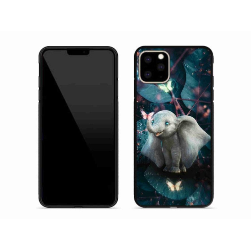 Gél borítás mmCase iPhone 11 Pro Max készülékhez - aranyos elefánt
