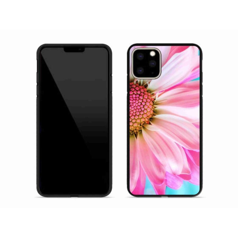 Gél védőhuzat mmCase iPhone 11 Pro Max készülékhez - rózsaszín virág