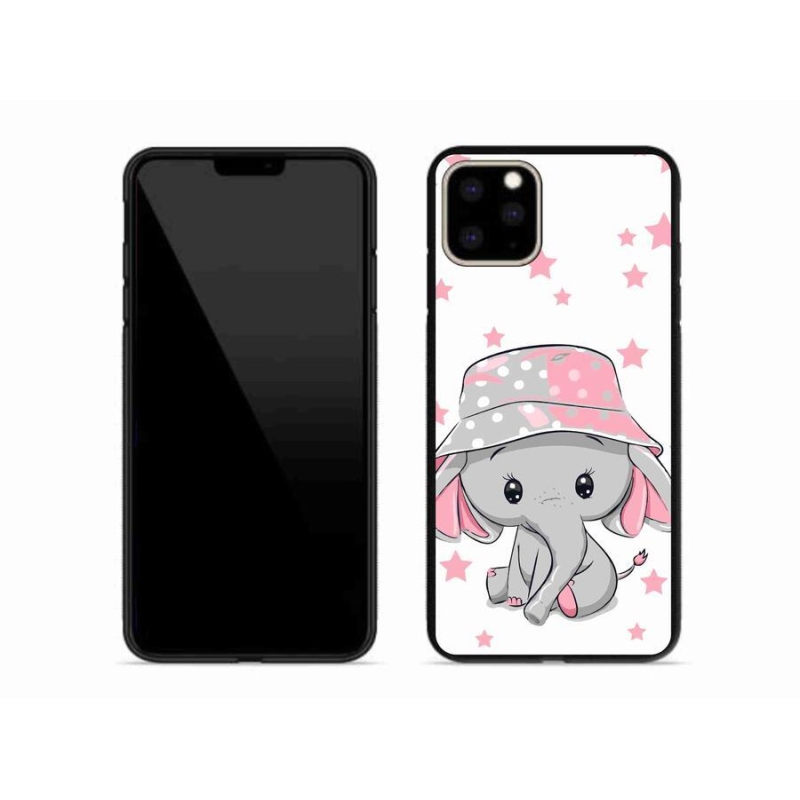 Gél borítás mmCase iPhone 11 Pro Max készülékhez - rózsaszín elefánt