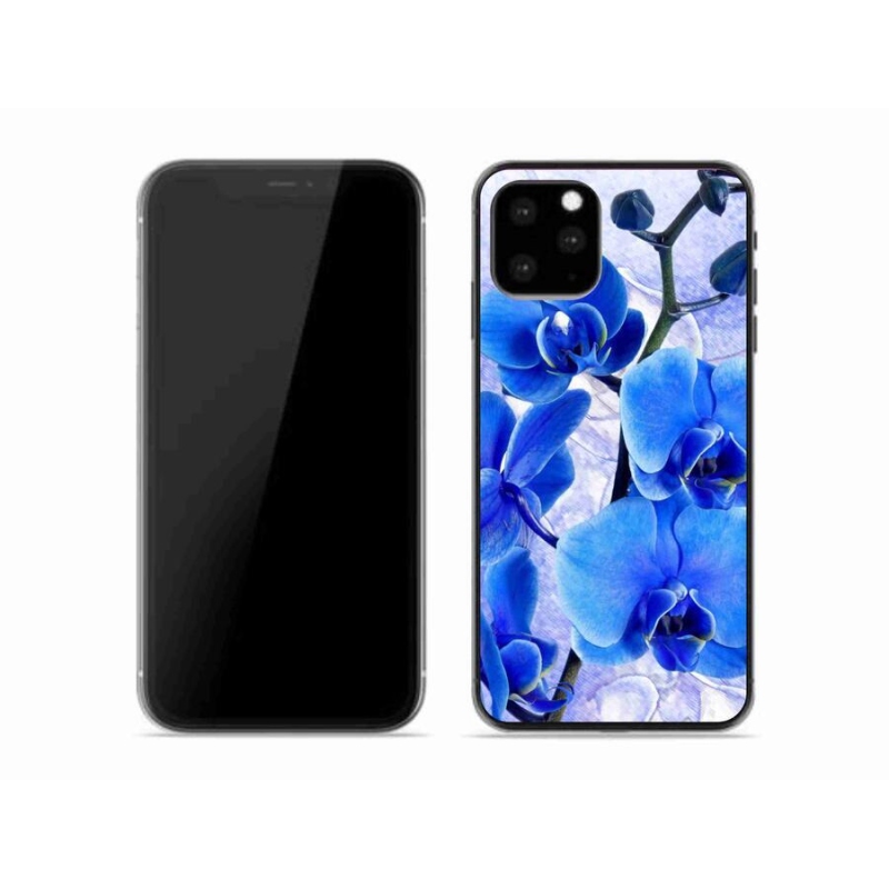 Gél borítás mmCase iPhone 11 Pro készülékhez - kék virágok