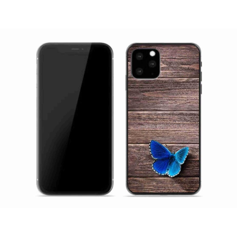 Zselés borítás mmCase iPhone 11 Pro készülékhez - kék pillangó 1