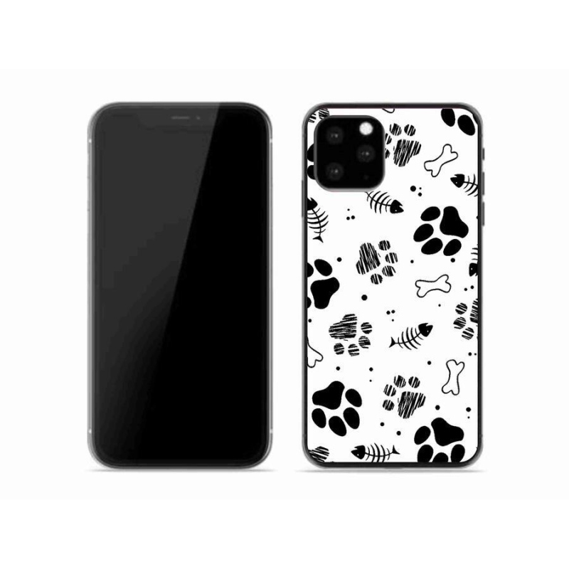 Zselés borítás mmCase iPhone 11 Pro készülékhez - kutyamancsok 1