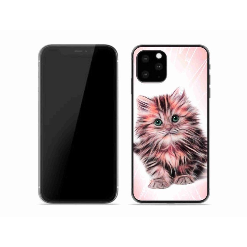 Gél borítás mmCase iPhone 11 Pro készülékhez - aranyos cica