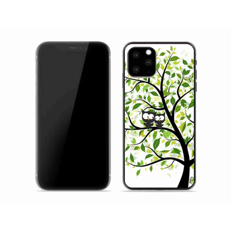 Zselés borítás mmCase iPhone 11 Pro készülékhez - baglyok a fán