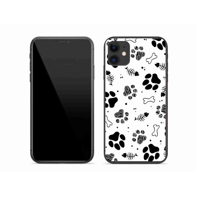 Zselés borítás mmCase iPhone 11 készülékhez - kutyamancsok 1