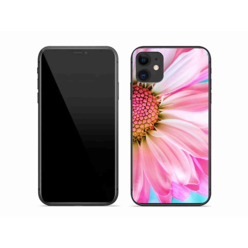 Gél borítás mmCase iPhone 11 készülékhez - rózsaszín virág
