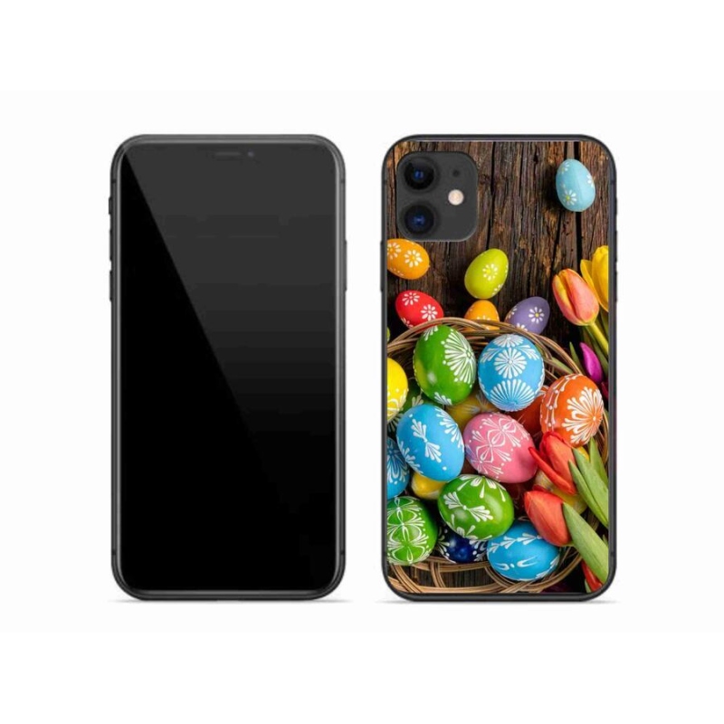 Gél borítás mmCase iPhone 11 készülékhez - Húsvéti tojások