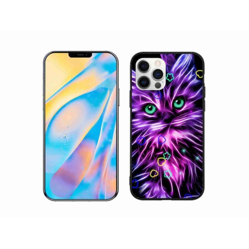 Gél borítás mmCase iPhone 12 készülékhez - absztrakt macska