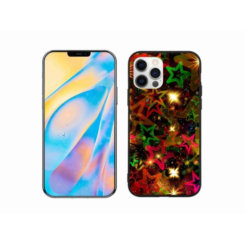 Gél borítás mmCase iPhone 12 készülékhez - színes csillagok