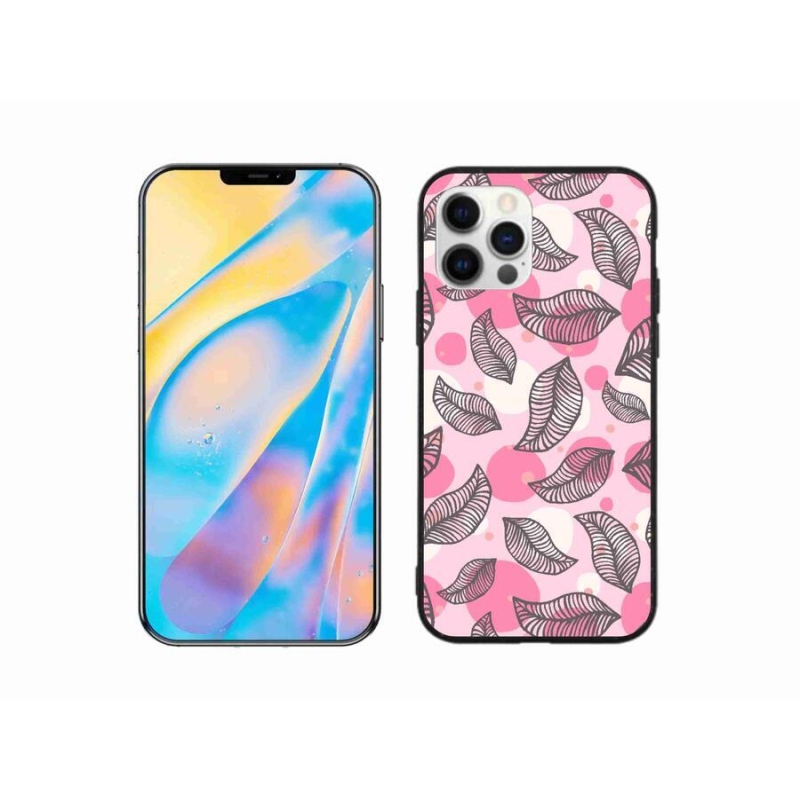 Gél borítás mmCase iPhone 12 készülékhez - rajzfilmes hulló levelek