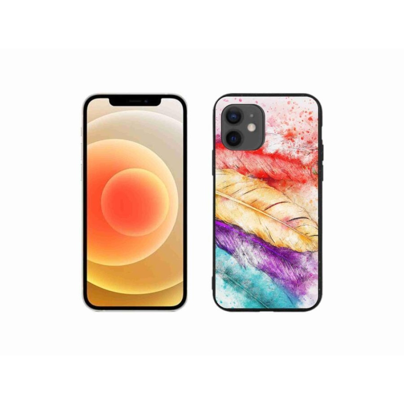 Zselés borítás mmCase iPhone 12 mini készülékhez - színes toll