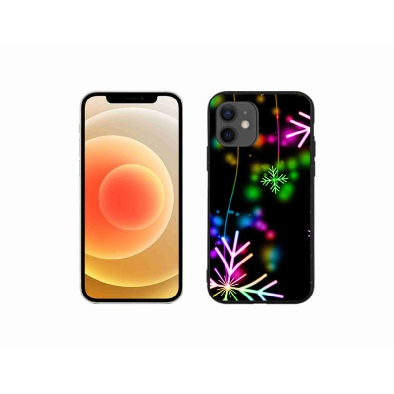 Zselés borítás mmCase iPhone 12 mini készülékhez - színes pelyhekkel