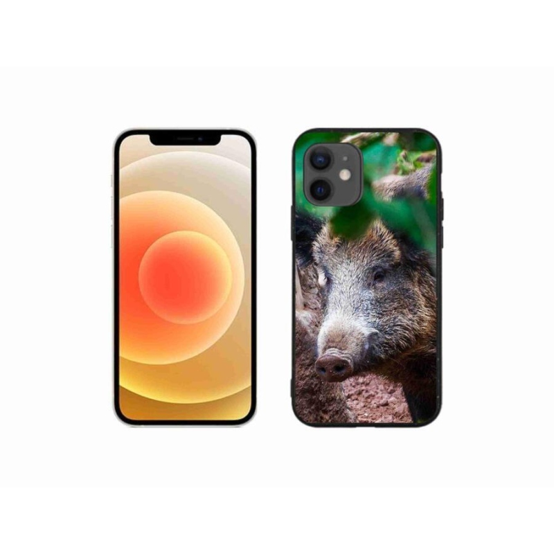 Zselés borítás mmCase iPhone 12 mini készülékhez - vaddisznó