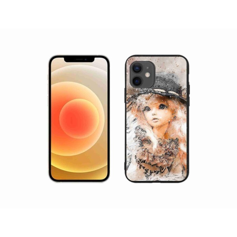 Zselés borítás mmCase iPhone 12 mini készülékhez - lány sapkával