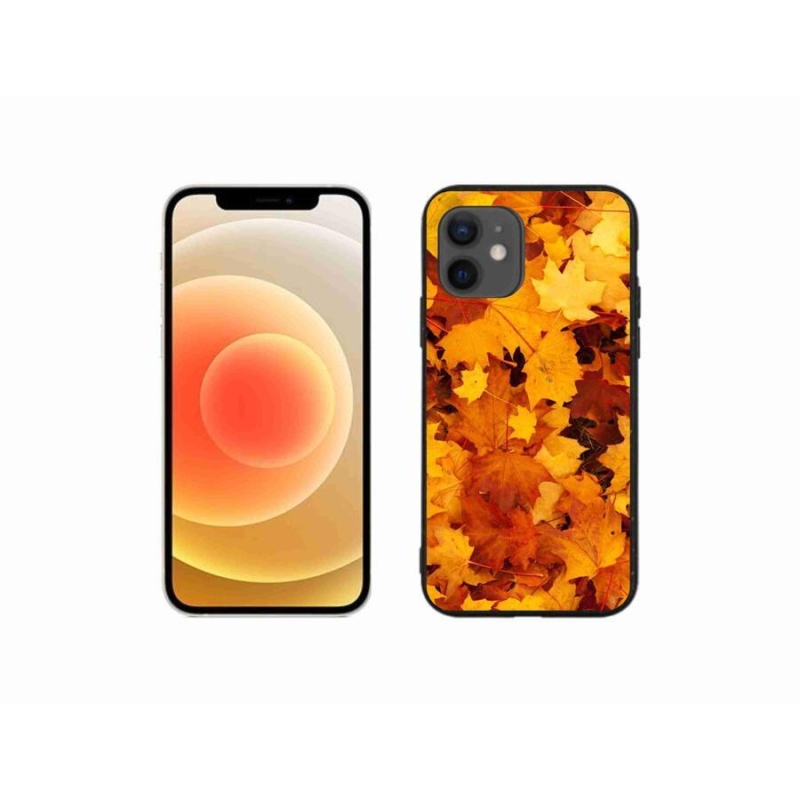 Gél borítás mmCase iPhone 12 mini készülékhez - juharlevelek