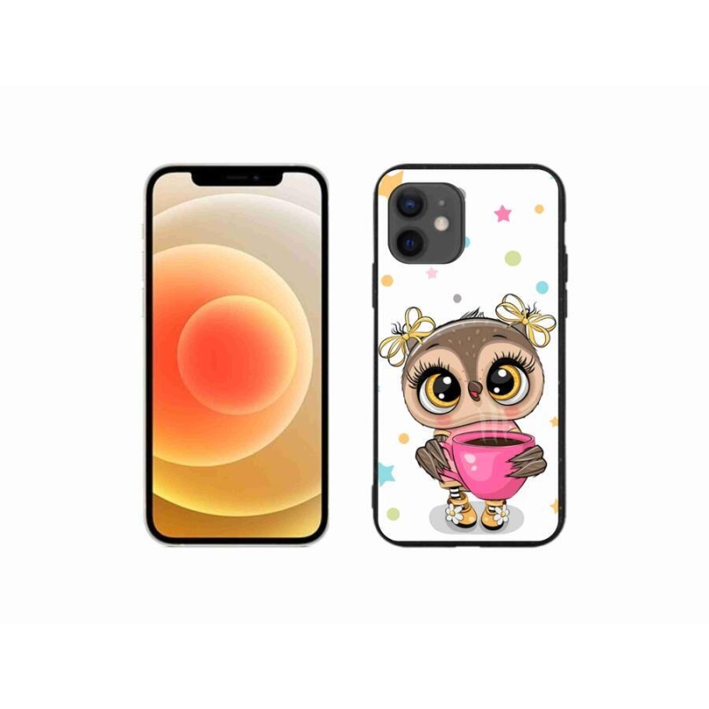 Gél borítás mmCase iPhone 12 mini készülékhez - rajzfilm bagoly