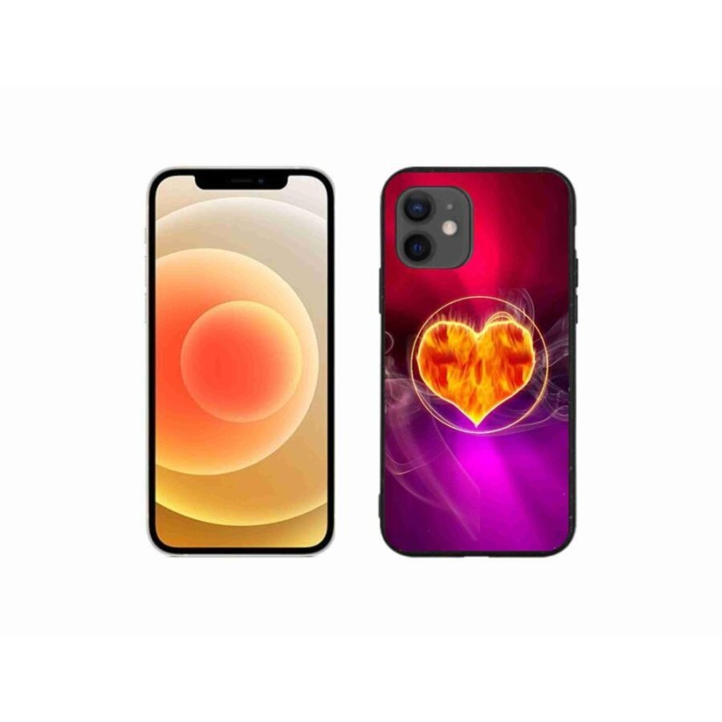 Zselés borítás mmCase iPhone 12 mini készülékhez - tűzszív