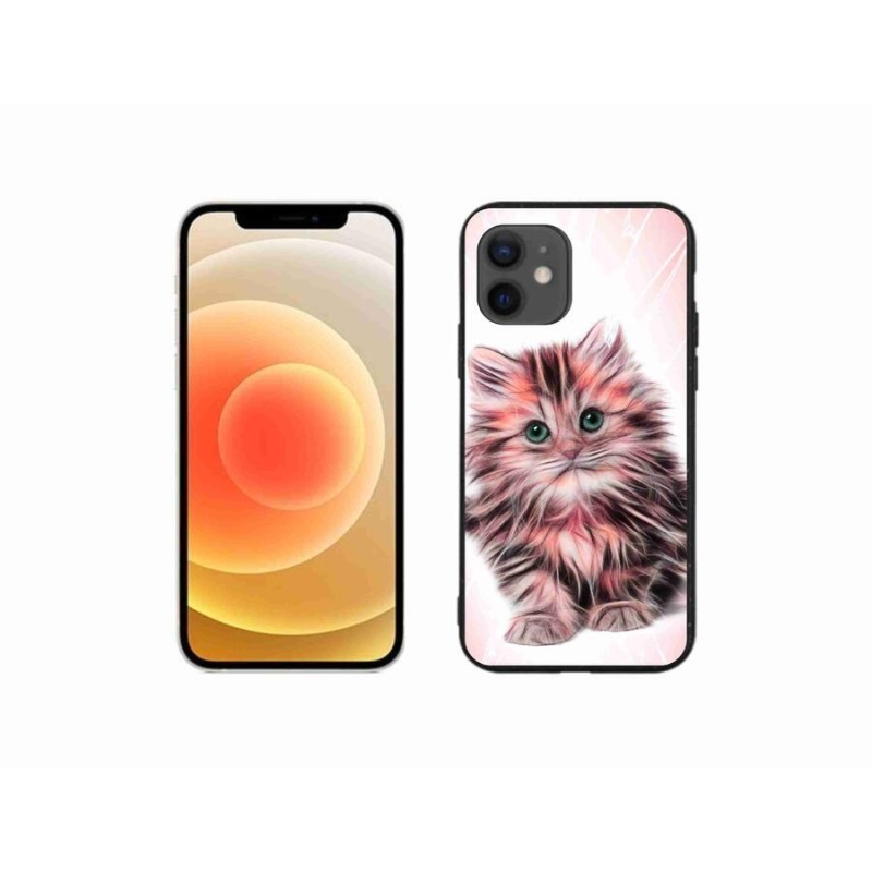 Gél borítás mmCase iPhone 12 mini készülékhez - aranyos cica