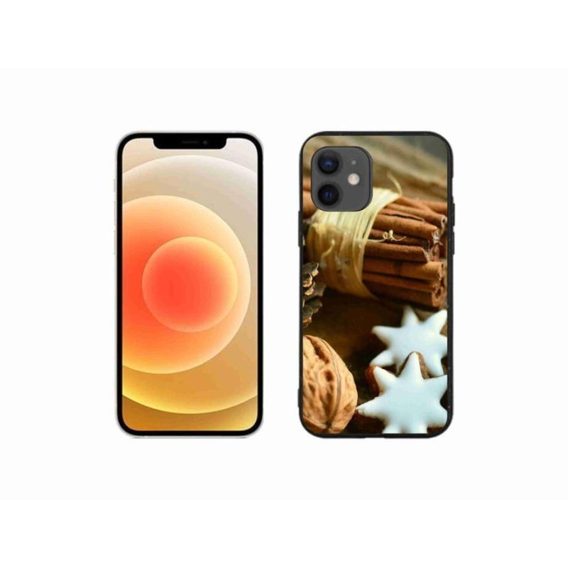 Gél borítás mmCase iPhone 12 mini készülékhez - fahéj és mézeskalács