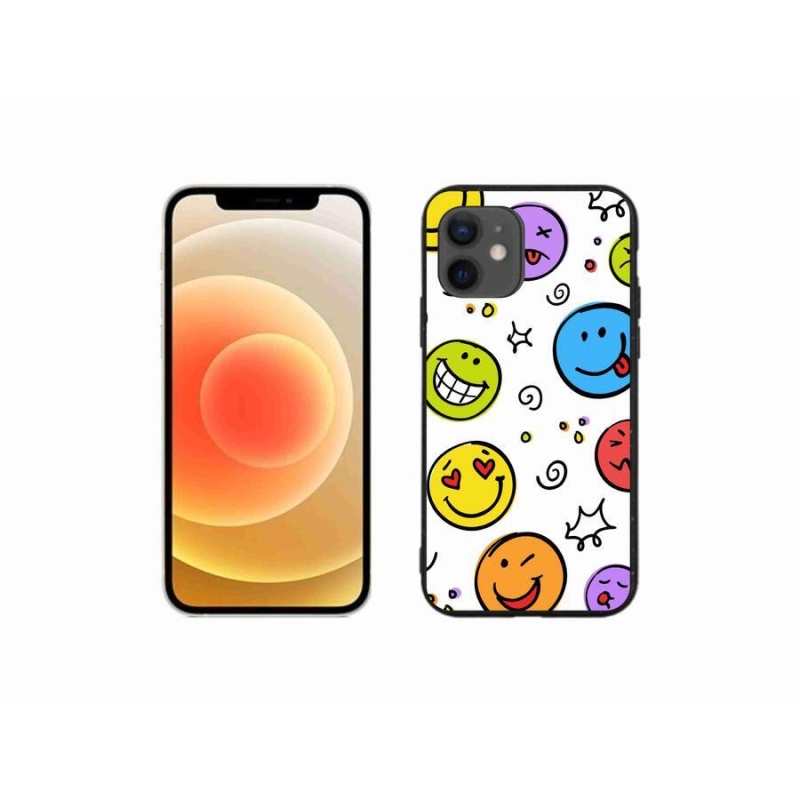 Gél borítás mmCase iPhone 12 mini készülékhez - smiley-k