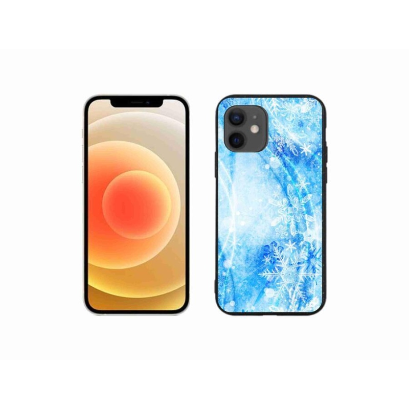 Gél borítás mmCase iPhone 12 mini készülékhez - hópelyhek