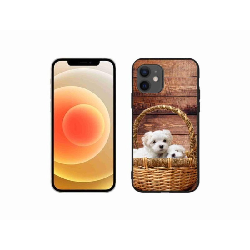 Gél borítás mmCase iPhone 12 mini készülékhez - kiskutyák
