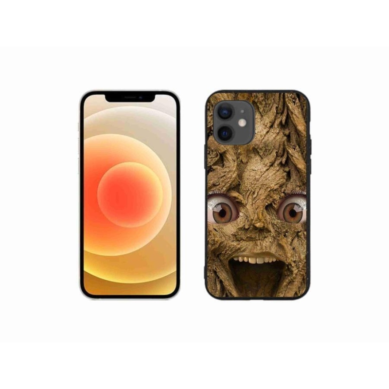 Gél borítás mmCase iPhone 12 mini készülékhez - boldog fa szemekkel