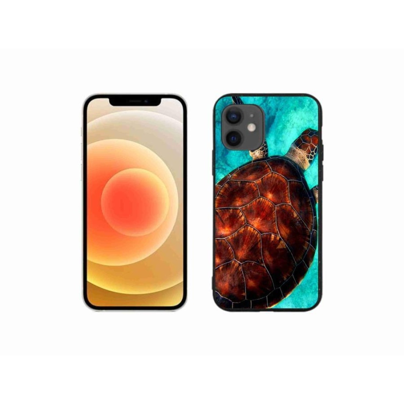 Zselés borítás mmCase iPhone 12 mini készülékhez - teknősbéka